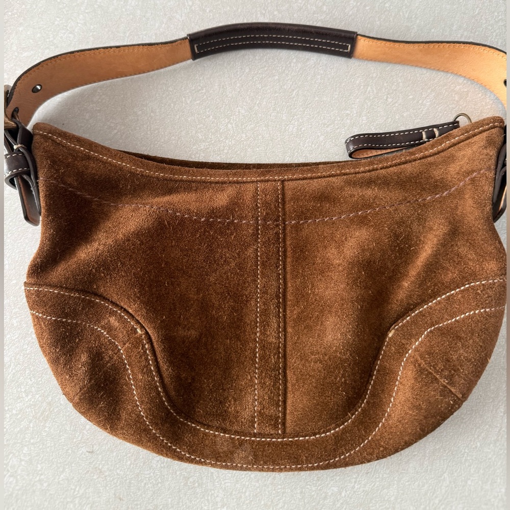 Brown Suede Women's Bag